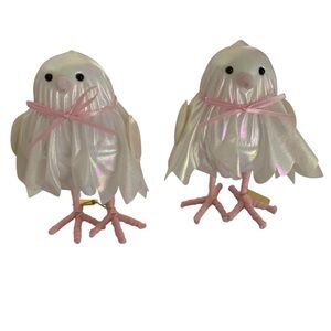 Target Iridescent Bird Decor with Pink Details